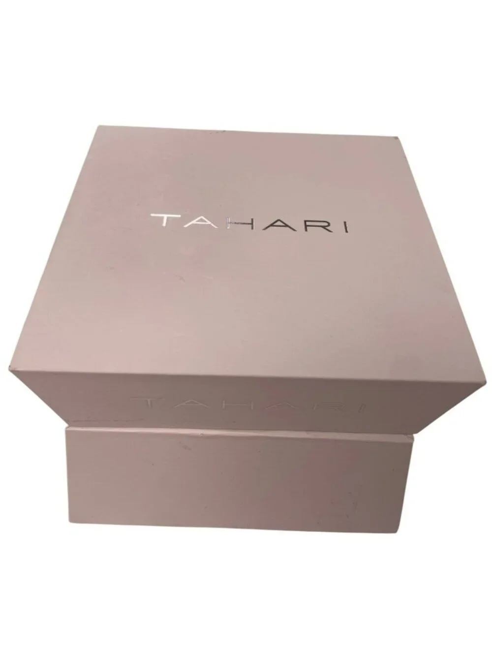 Tahari Gold-Tone Square Face Watch Black Leather Strap Women's TAH3281NX NEW